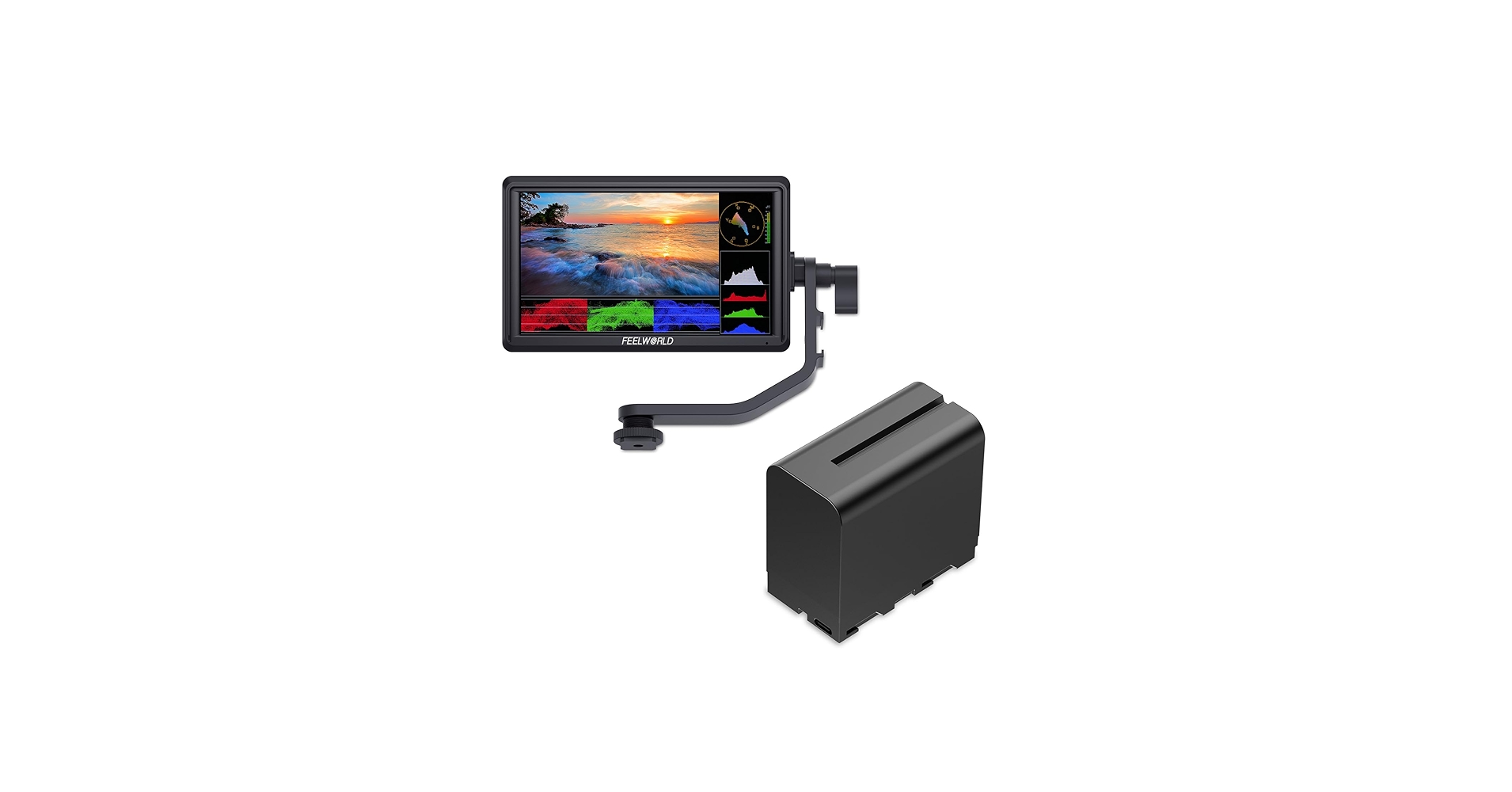 Amazon.com : FEELWORLD FW568 Camera Monitor with F970 6600mAh