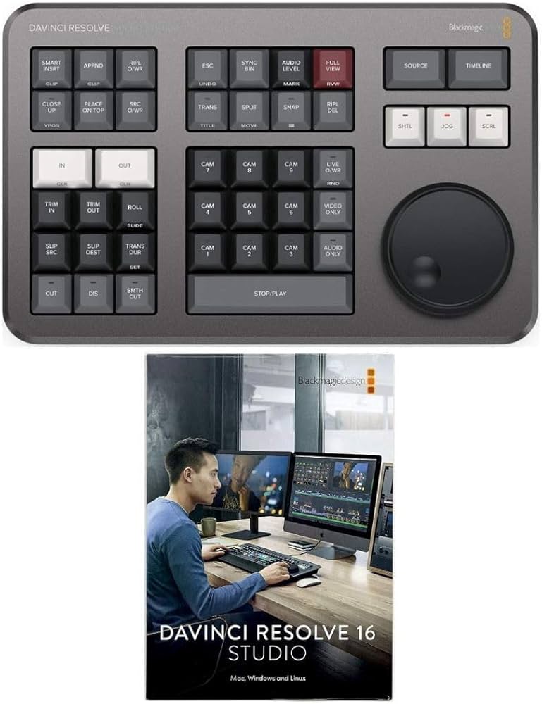 Amazon.com: Blackmagic Design Davinci Resolve Speed Editor Bundle