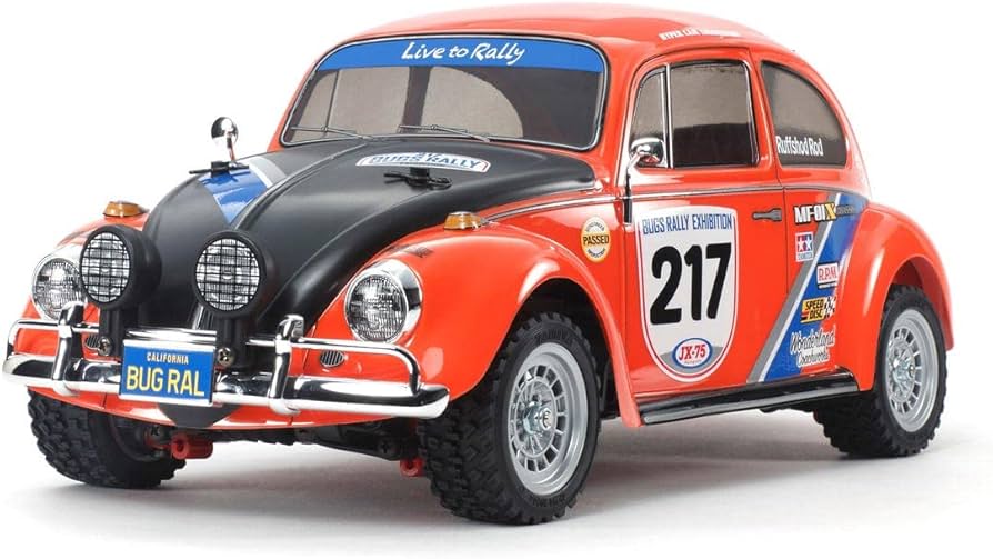 Amazon.com: TAMIYA Volkswagen Beetle Rally MF-01X TAM58650A Cars
