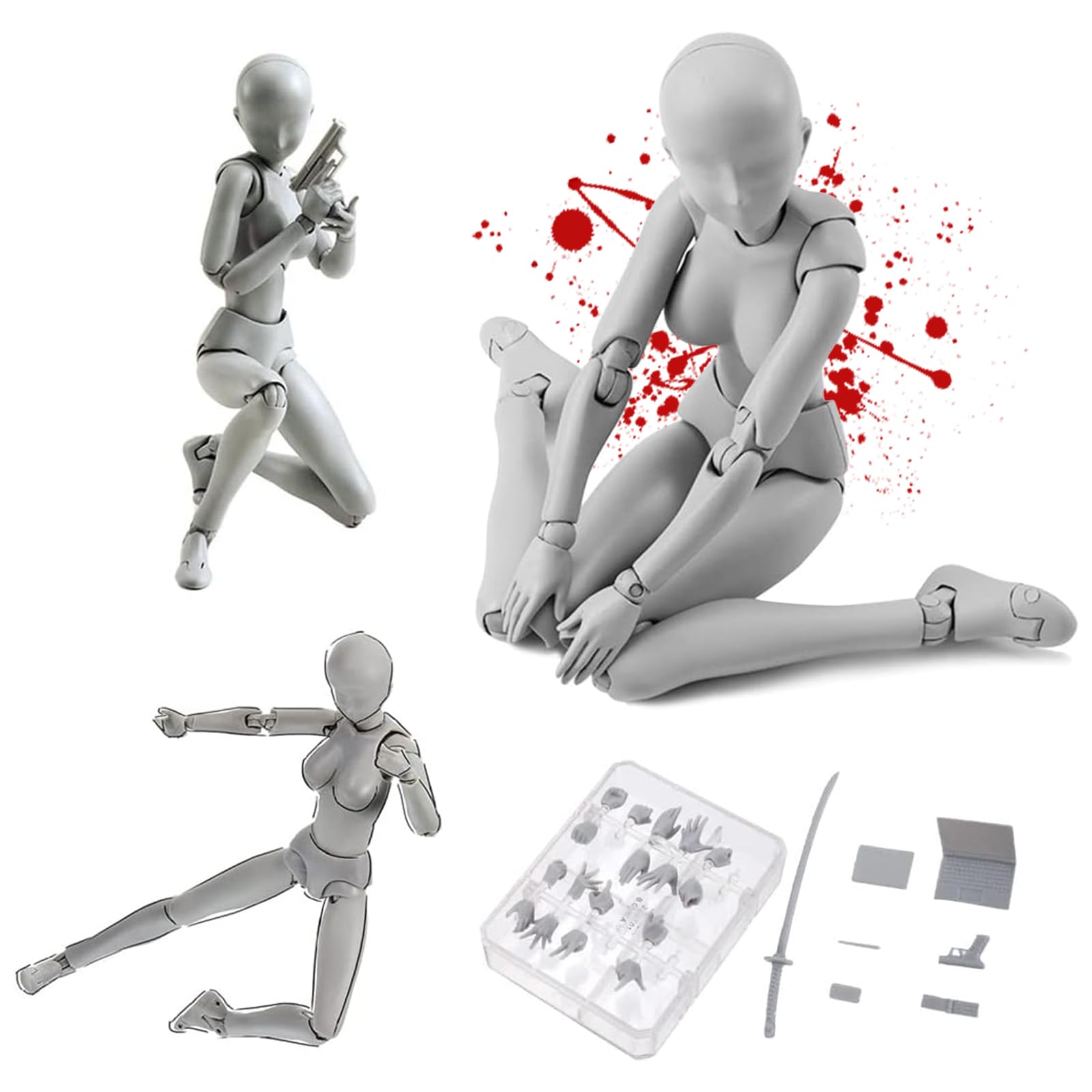 Amazon | aninako デッサン人形 漫画 ボディちゃん 30個関節可動