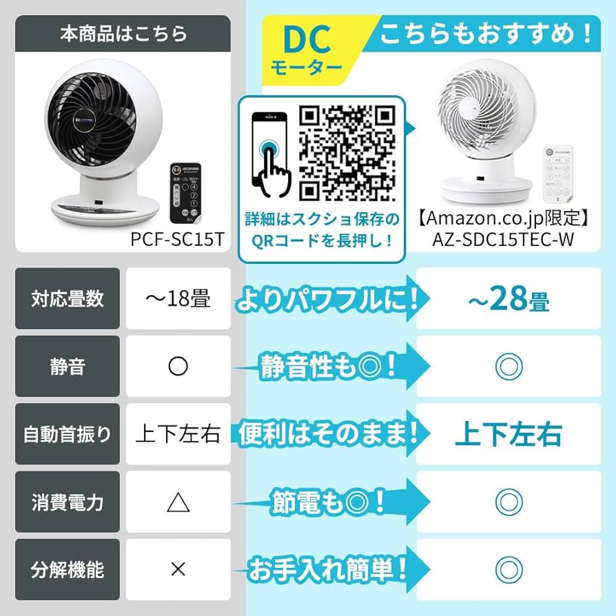 Amazon | アイリスオーヤマ サーキュレーター アイ 静音 上下左右首