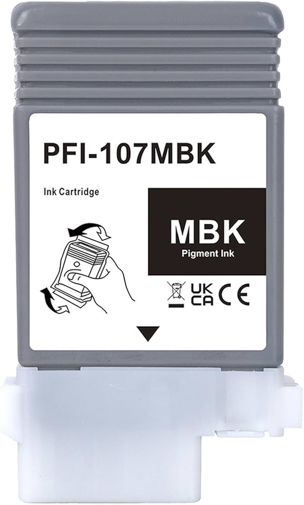 Amazon.co.jp: LCL Canon用 キャノン用 PFI-107 PFI-107MBK 顔料 (1