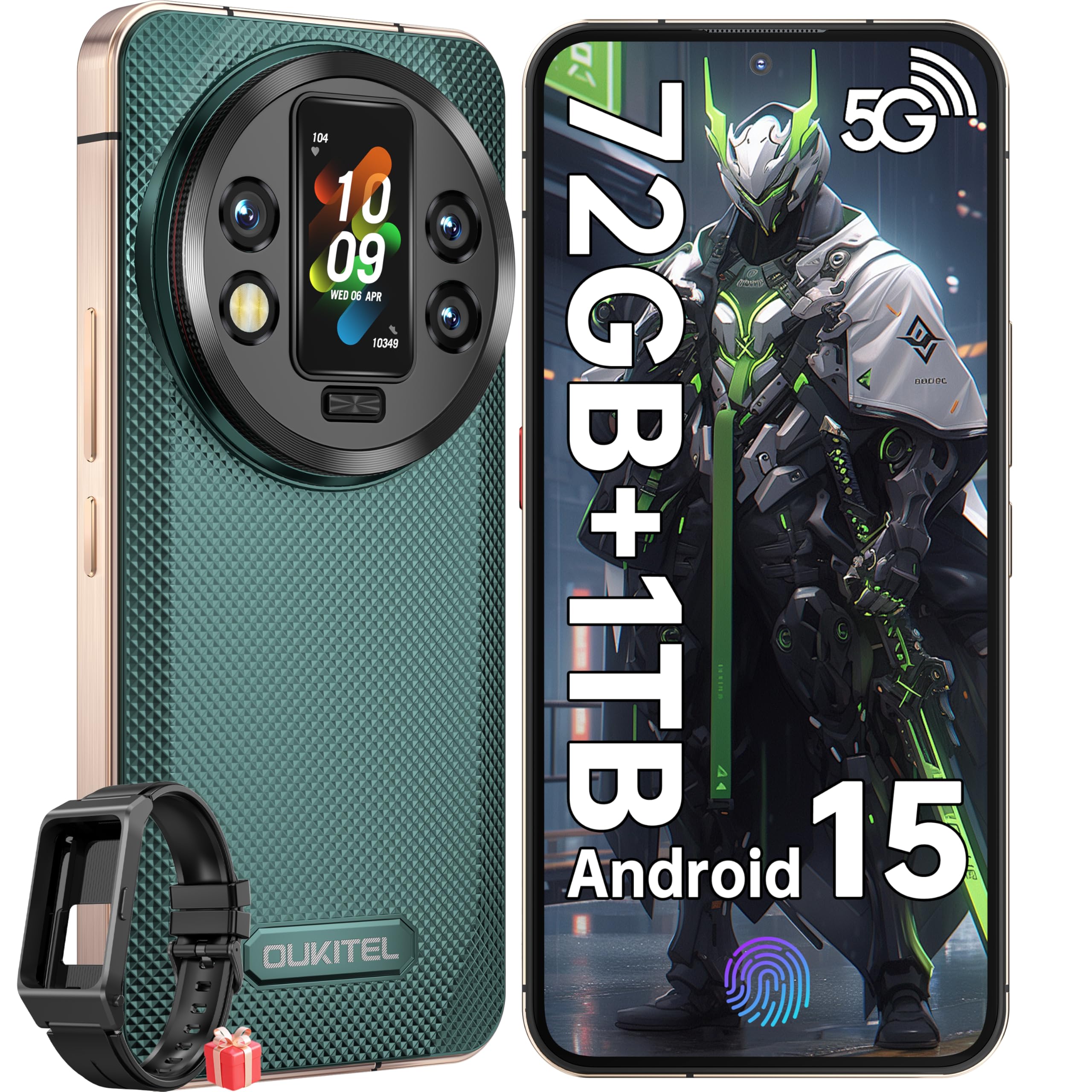 Amazon | OUKITEL WP200 Pro 5G SIMフリー スマホ 本体 72GB RAM +1TB