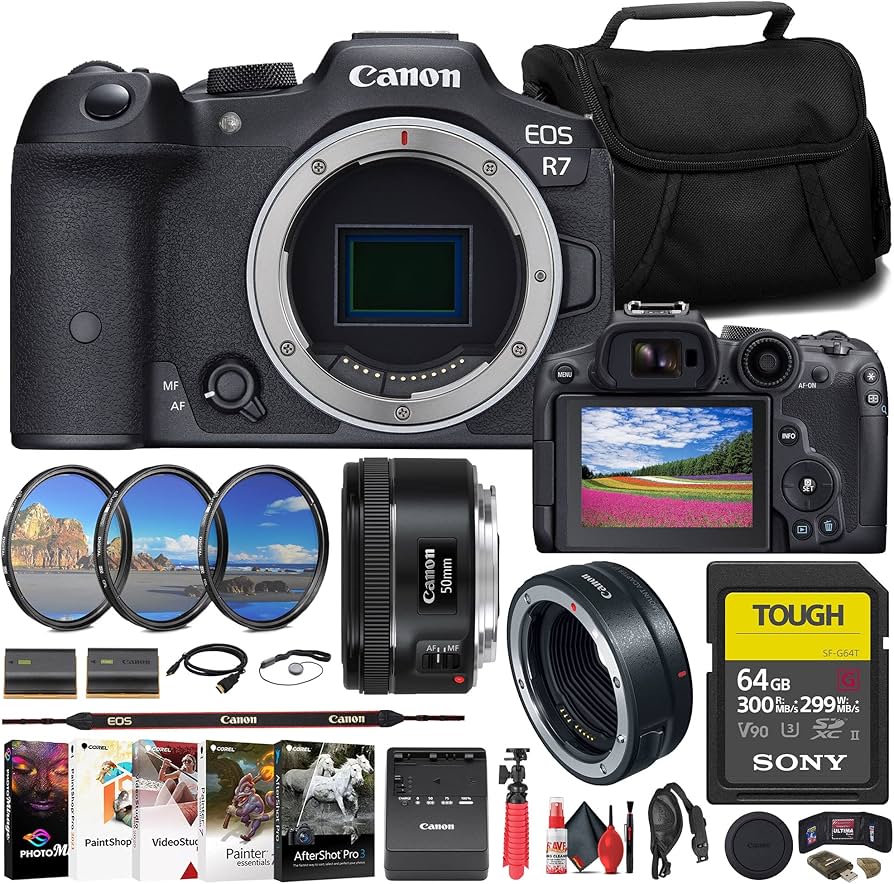 Amazon.com : Canon EOS R7 Mirrorless Camera (5137C002) + Canon EF