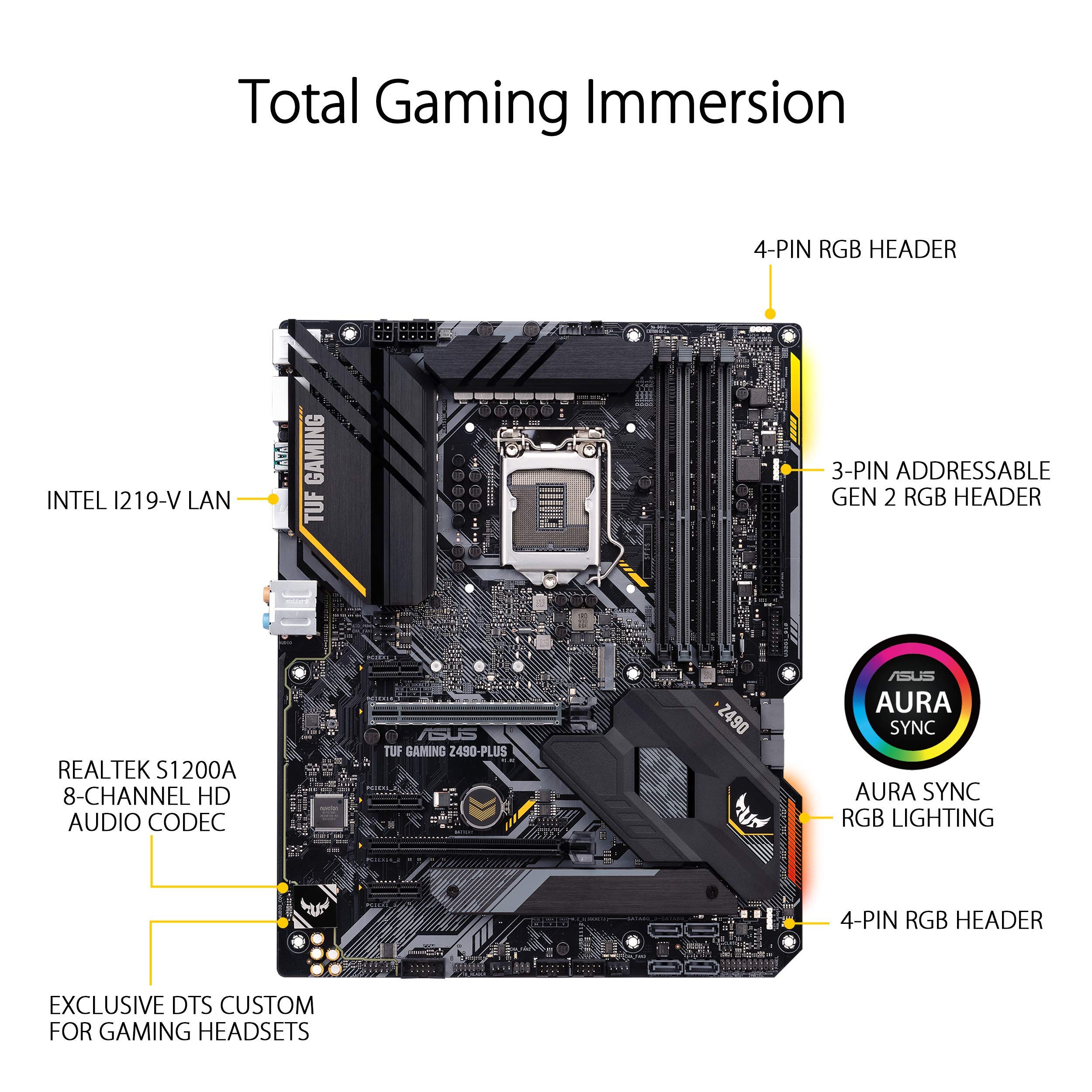 Amazon.com: ASUS TUF Gaming Z490-Plus, LGA 1200 (Intel® 10th Gen