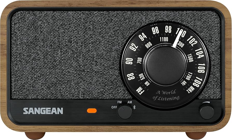 Amazon.com: Sangean WR-8 Retro Wooden AM/FM Bluetooth Speaker – 54