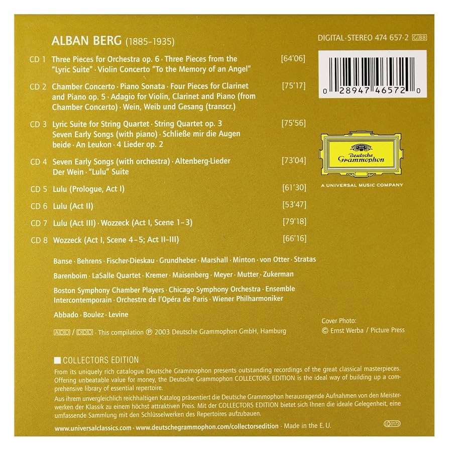 Amazon.co.jp: THE ALBAN BERG COLLECTION: ミュージック