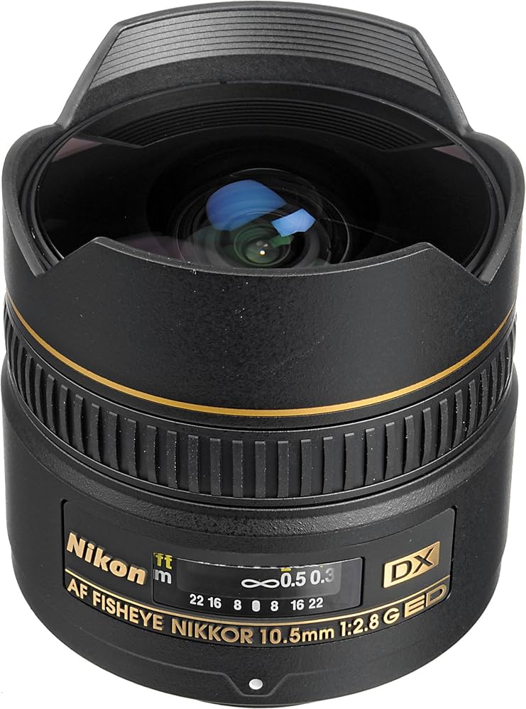 Nikon AF DX NIKKOR 10.5mm f/2.8G ED Fixed Zoom Fisheye Lens with