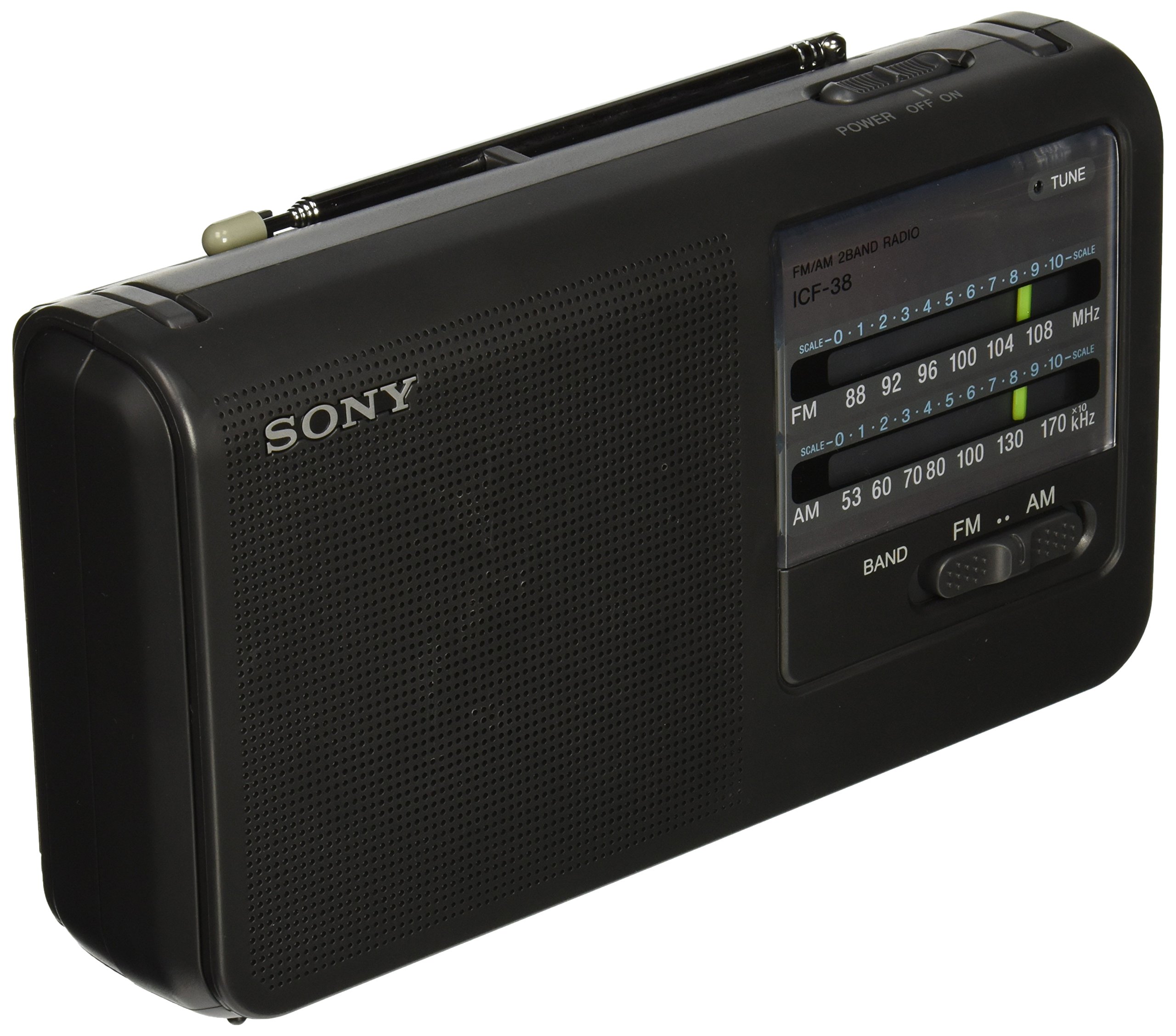Amazon.com: Sony ICF38 Portable AM/FM Radio (Black) : Electronics