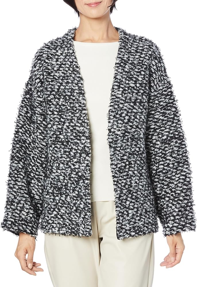 Amazon | [ミラオーウェン] ミックスツイードニットカーデ 09WNJ234174