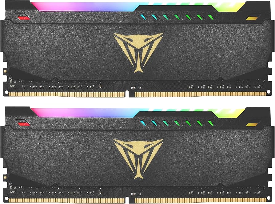 Patriot Viper Steel RGB DDR4 RAM 32GB (2X16GB) 3200MT/s CL16 1.35v