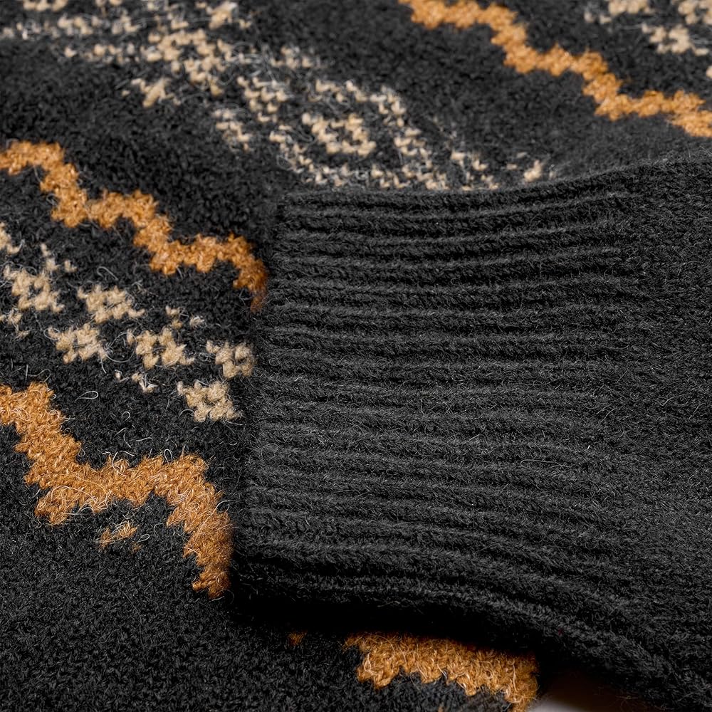 UGG Women's Kaelan Uggisle Sweater Sweater, Black Multi, XXS at