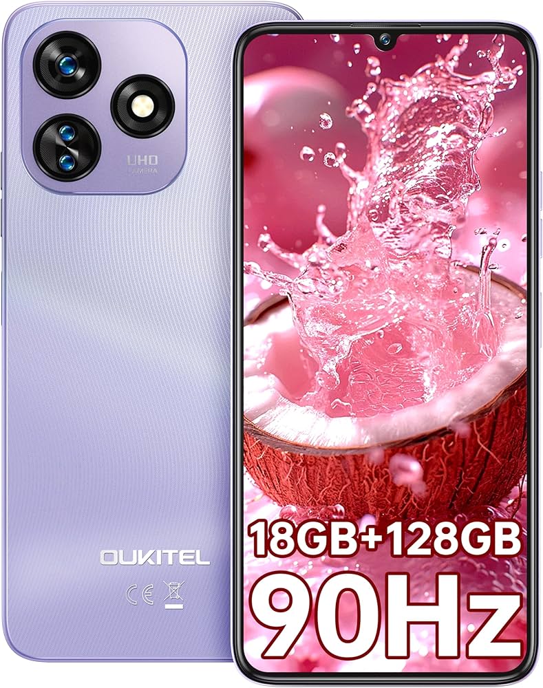 Amazon | OUKITEL C51 SIMフリー スマホ 本体 18GB RAM+128GB ROM 1TB