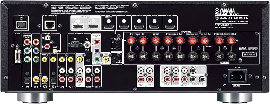 Amazon.co.jp: YAMAHA AVレシーバー RX-V771(B) ブラック RX-V771B