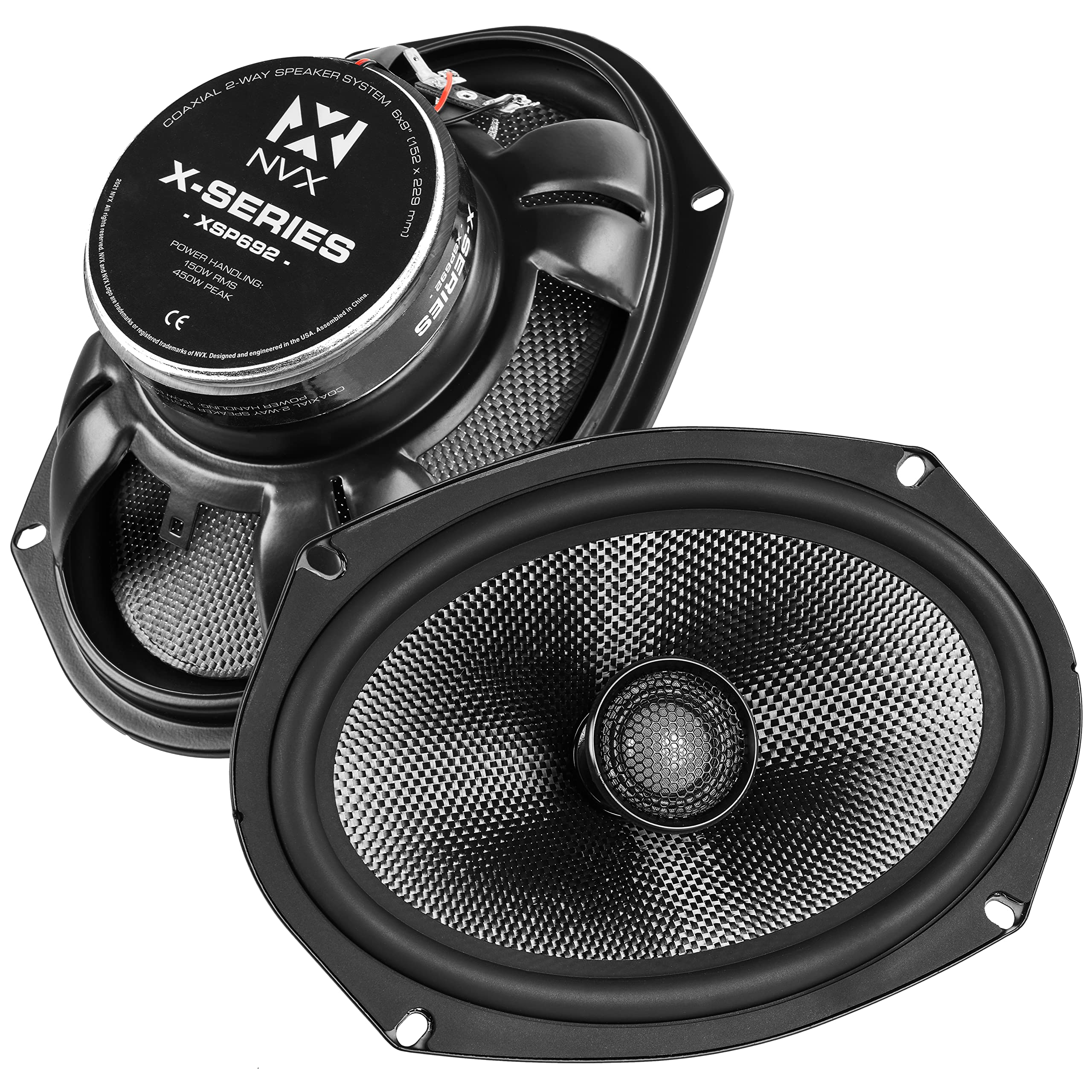 Amazon.com: NVX® XSP692 6x9 Car Speakers, 600W Max, 300W RMS, 2