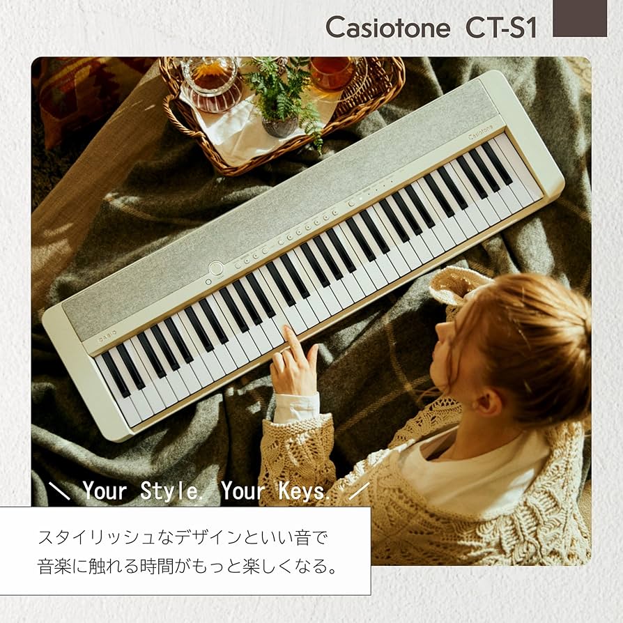 Amazon.co.jp: カシオ (CASIO) 電子キーボード Casiotone CT-S1 RD