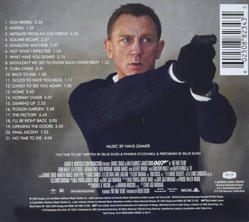 Amazon.co.jp: 『007 ノー・タイム・トゥ・ダイ』OST: ミュージック