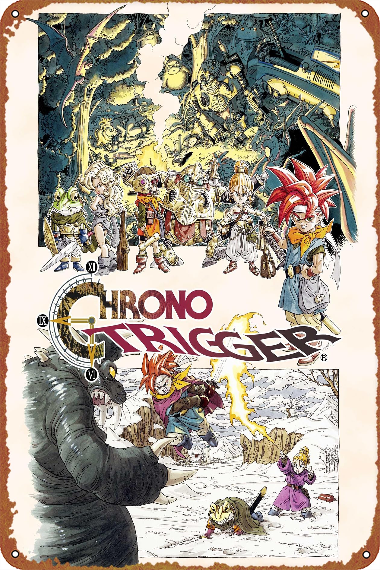 Amazon.co.jp: Chrono Trigger（クロノ・トリガー） ポスター レトロ