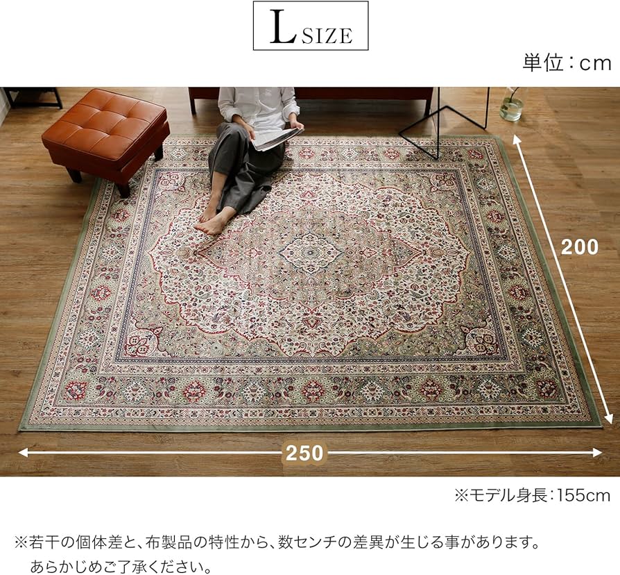 Amazon｜LOWYA ロウヤ カーペット ラグマット 絨毯 じゅうたん ラグ