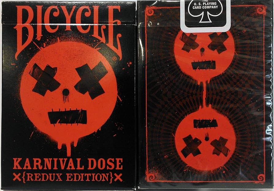 Amazon.com: Bicycle Karnival RED Dose Deck Playing Cards -Redux