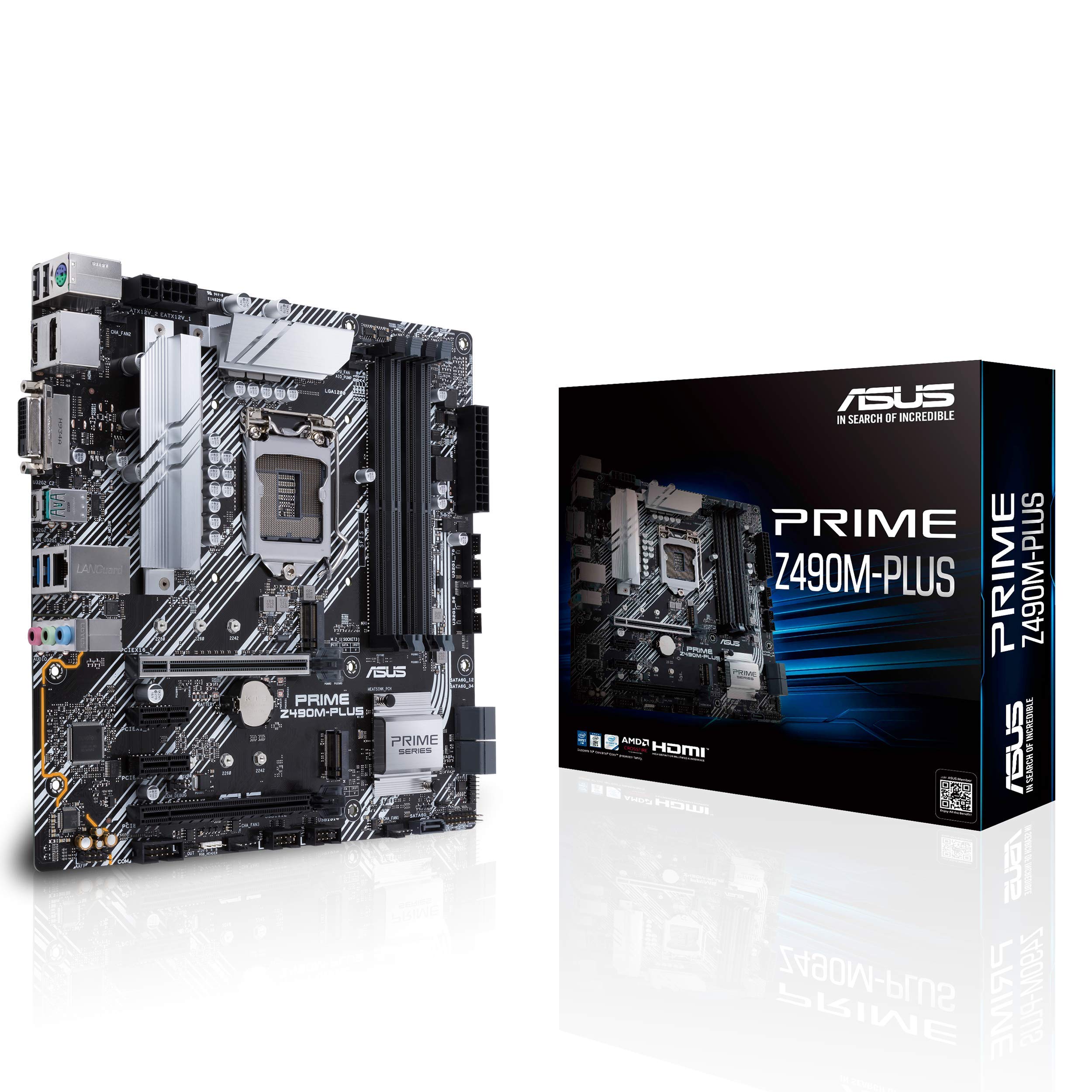 Amazon | ASUS Prime Z490M-PLUS LGA 1200 (Intel® 第10世代) Z490