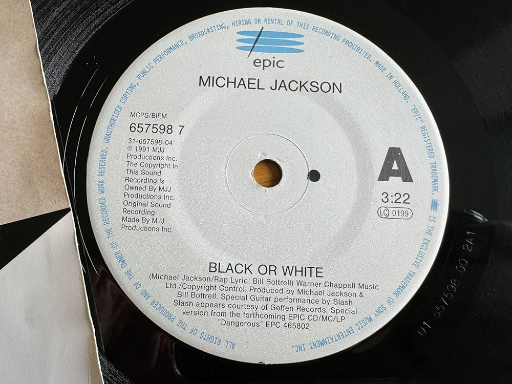 Amazon.co.jp: Black or white (1991) / Vinyl single [Vinyl-Single 7