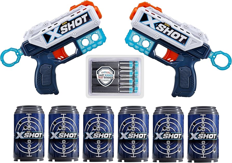 Amazon.com: XSHOT Excel Double Kickback Foam Dart Blaster Combo