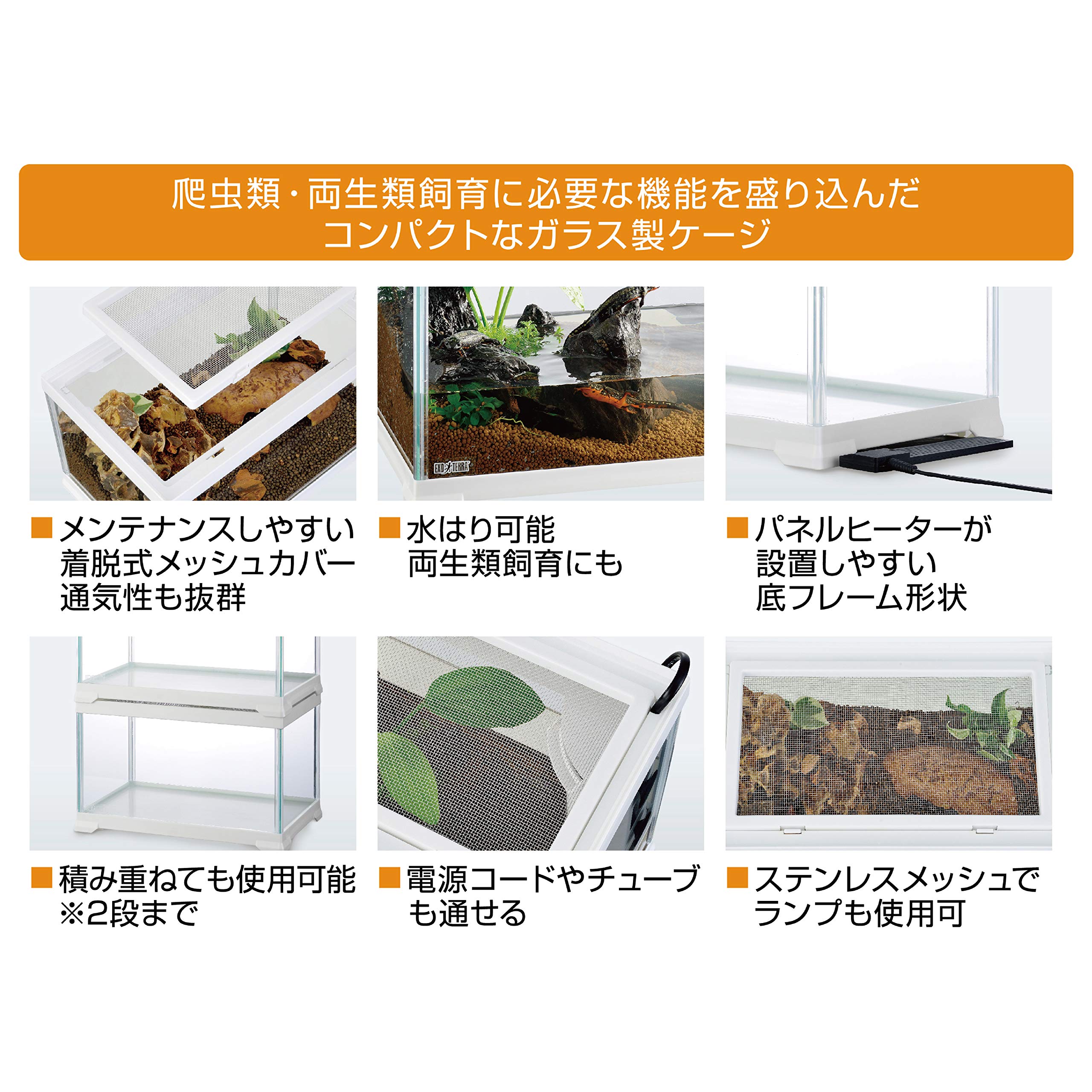 Amazon.co.jp: エキゾテラ GEX EXOTERRA レプテリア レオパ飼育キットS