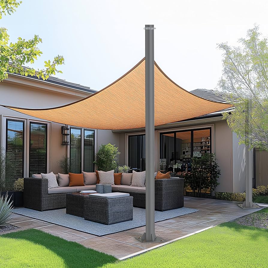 Amazon.com : Yakmax Shade Sail Pole, 10ft Outdoor Sun Shade Pole