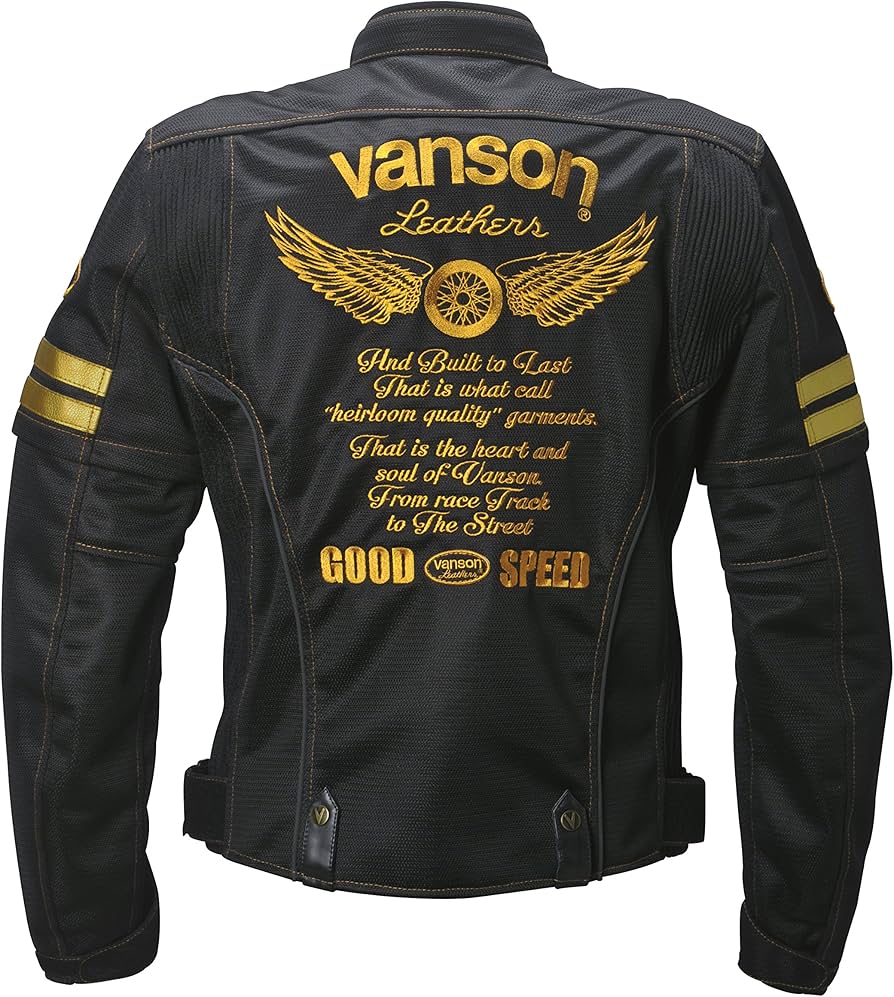 Amazon | VANSON(バンソン) ライダースメッシュジャケット BLACK
