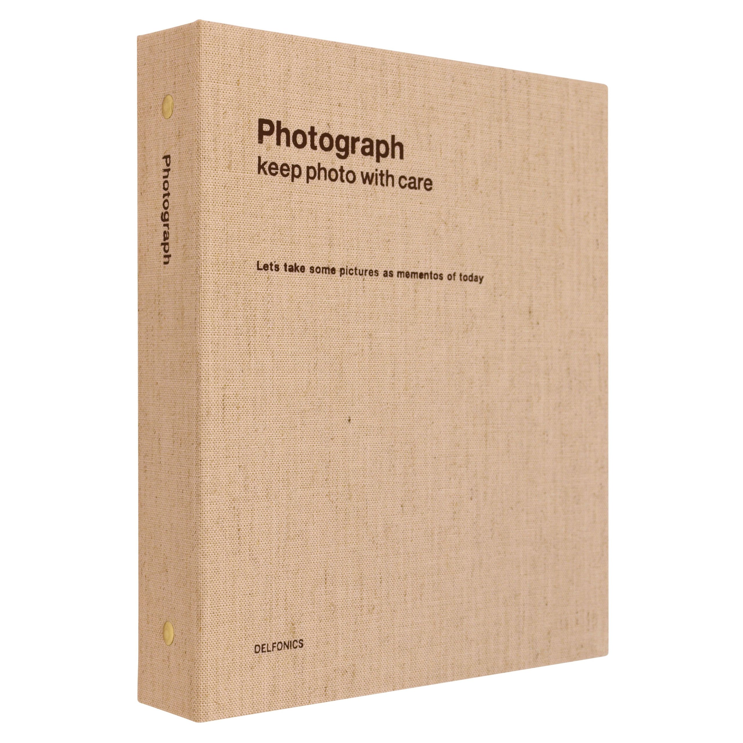 クリスマスプライス DELFONICS フォトアルバム グレー 、麻2冊セット