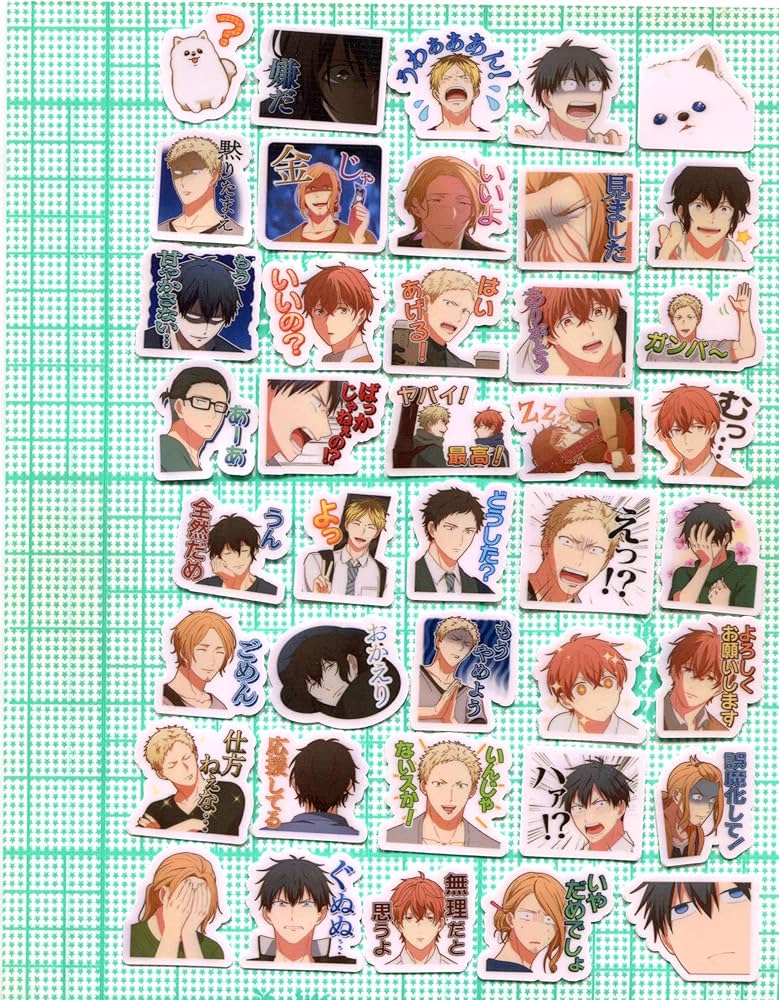 Amazon.co.jp: ギヴン ステッカー 40枚セット キヅナツキ BL グッズ