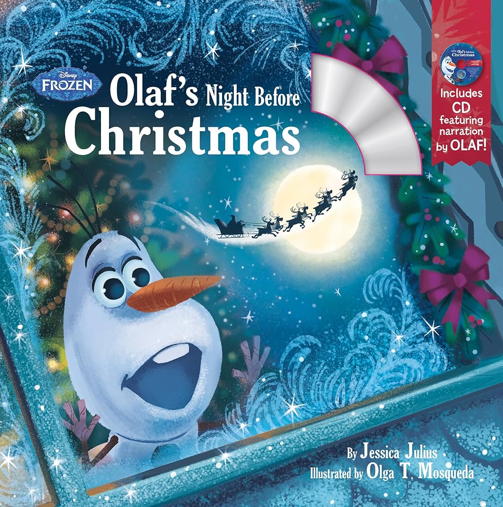 Amazon | Olaf's Night Before Christmas Book & CD (Disney Frozen