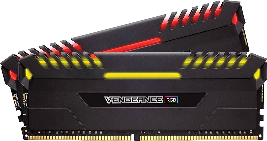 CORSAIR VENGEANCE RGB 16GB (2x8GB) DDR4 3000MHz C15 Desktop Memory