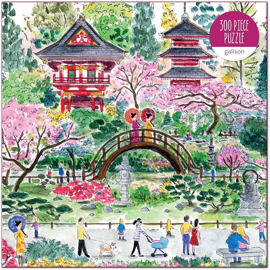 Amazon.com: Galison, Puzzle Michael South Japanese Tea Garden 300