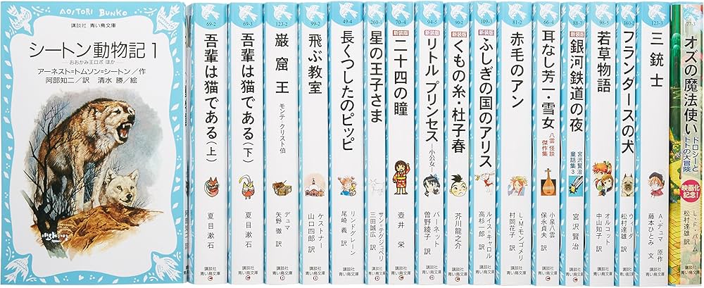 Amazon.co.jp: 13青い鳥文庫 日本と世界の名作セット 全18巻 (講談社