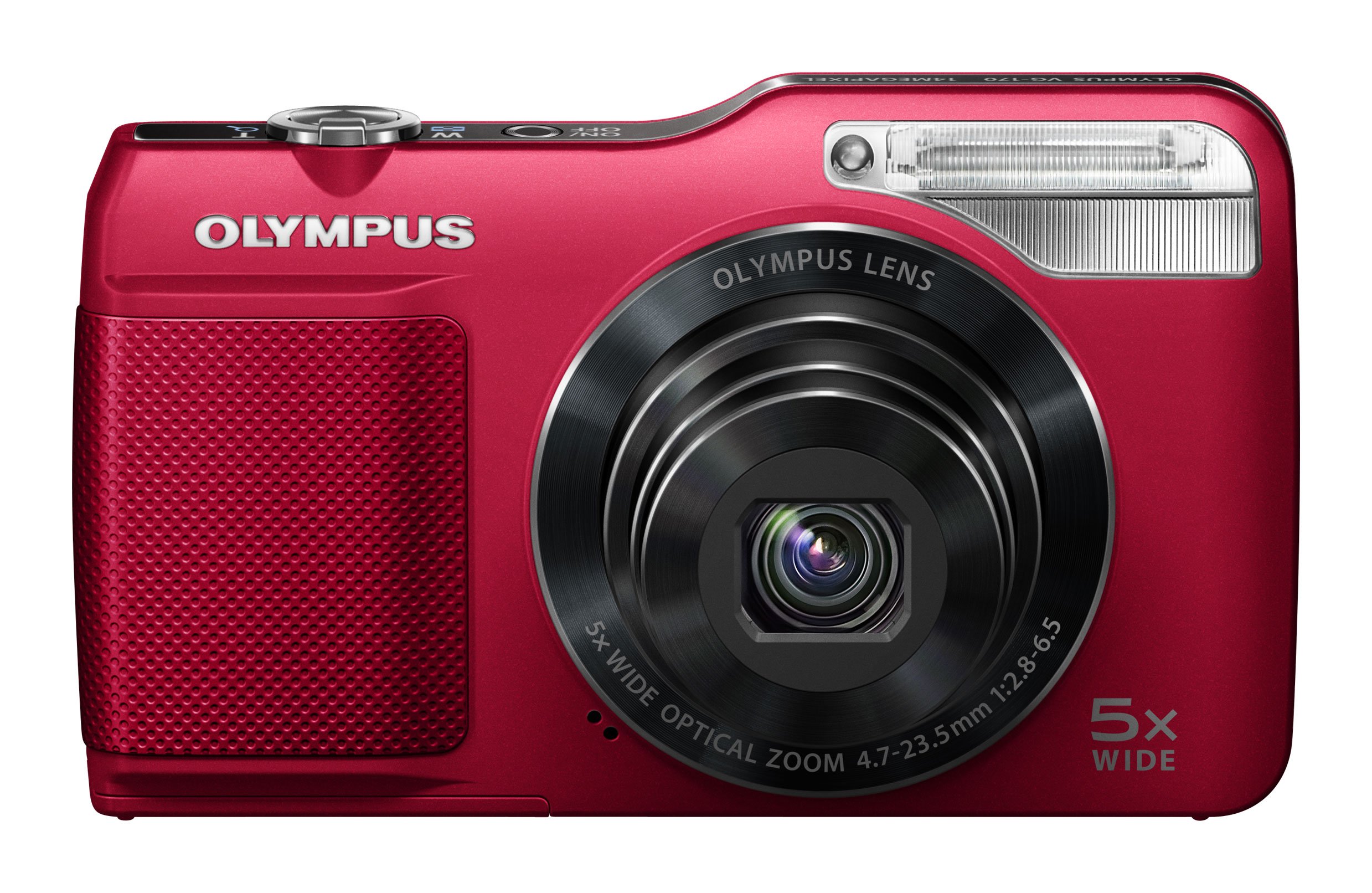 Amazon | OLYMPUS デジタルカメラ VG-170 レッド 1400万画素 光学5倍