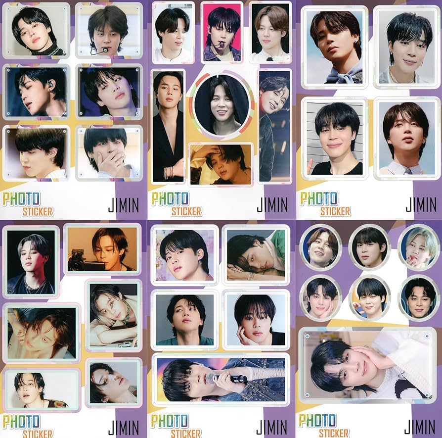 Amazon.co.jp: ジミン グッズ ステッカーセット 87枚入 フォト