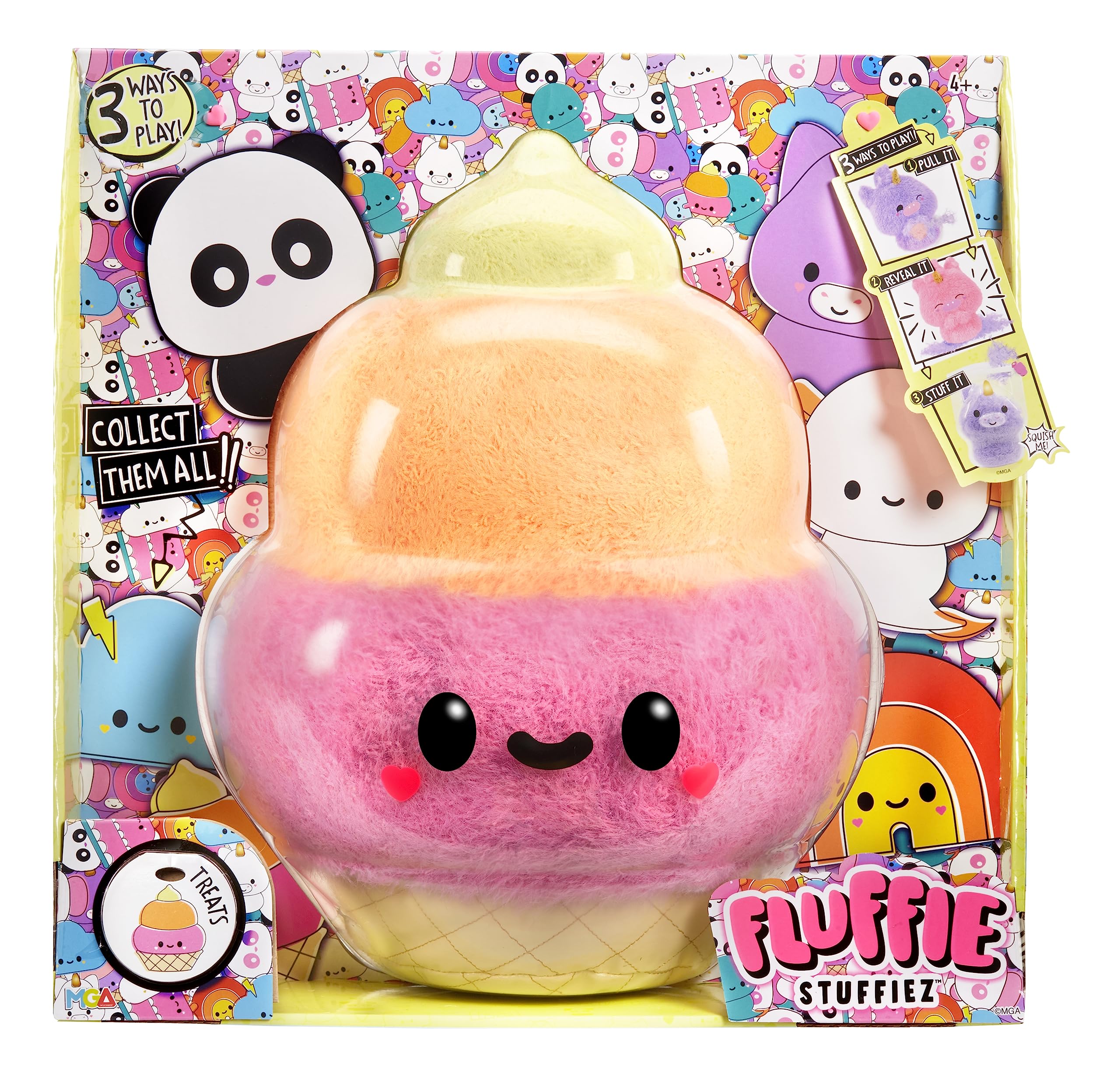 Amazon.com: Fluffie Stuffiez Ice Cream Large Collectible Feature