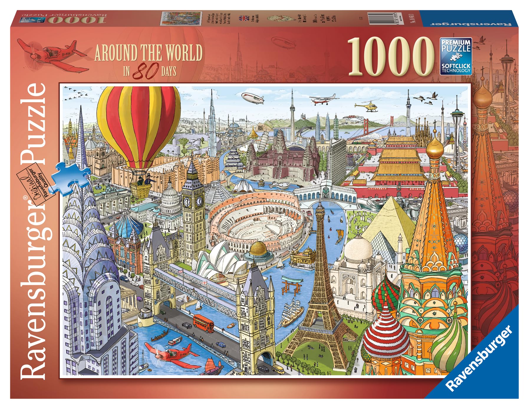 Amazon.com: Ravensburger Around The World in 80 Days 1000 Piece