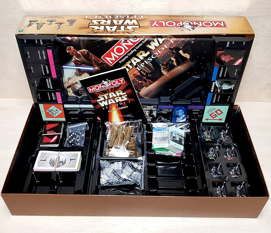 Amazon.com: Hasbro Monopoly Star Wars Episode I Board Game Made