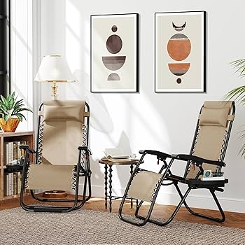 Amazon.com: Yaheetech Zero Gravity Recliners Outdoor Adjustable