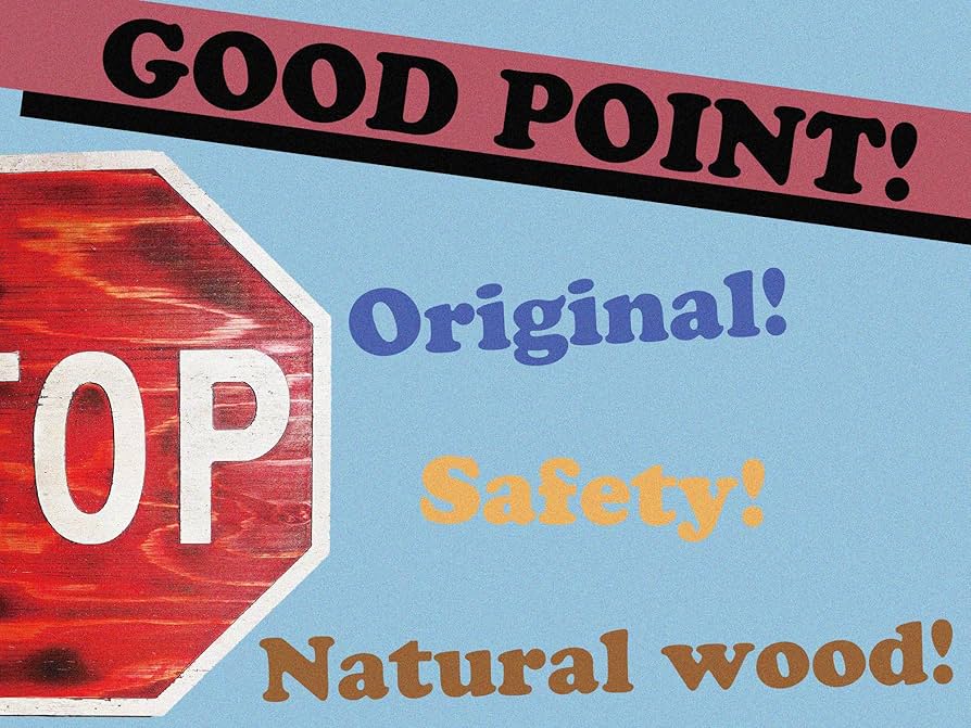 Amazon.co.jp: ビンテージ木製看板 STOP (ストップ) (BIG) : 文房具