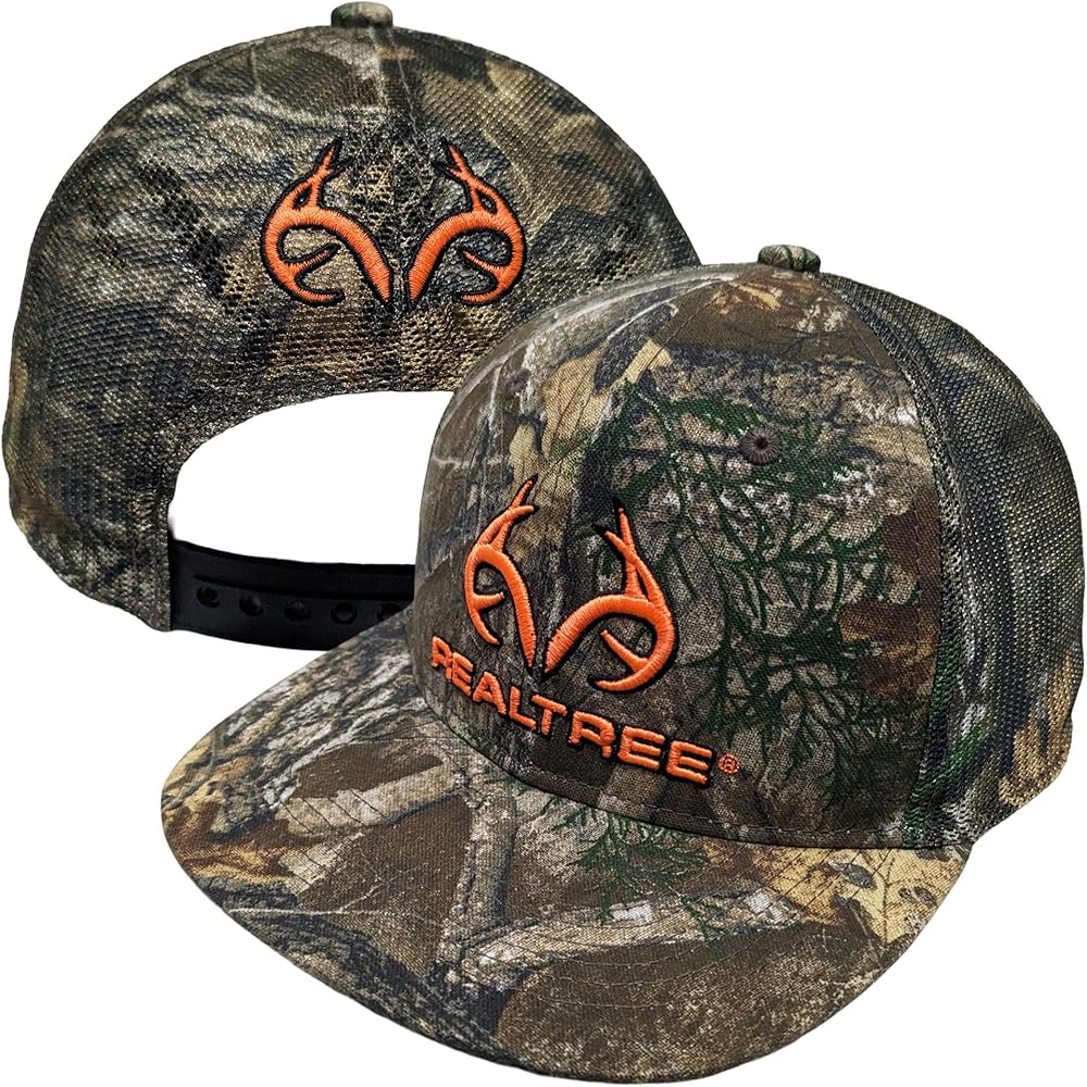 Amazon.com: Realtree RT Edge APX Orange Embroidered Antler Logo