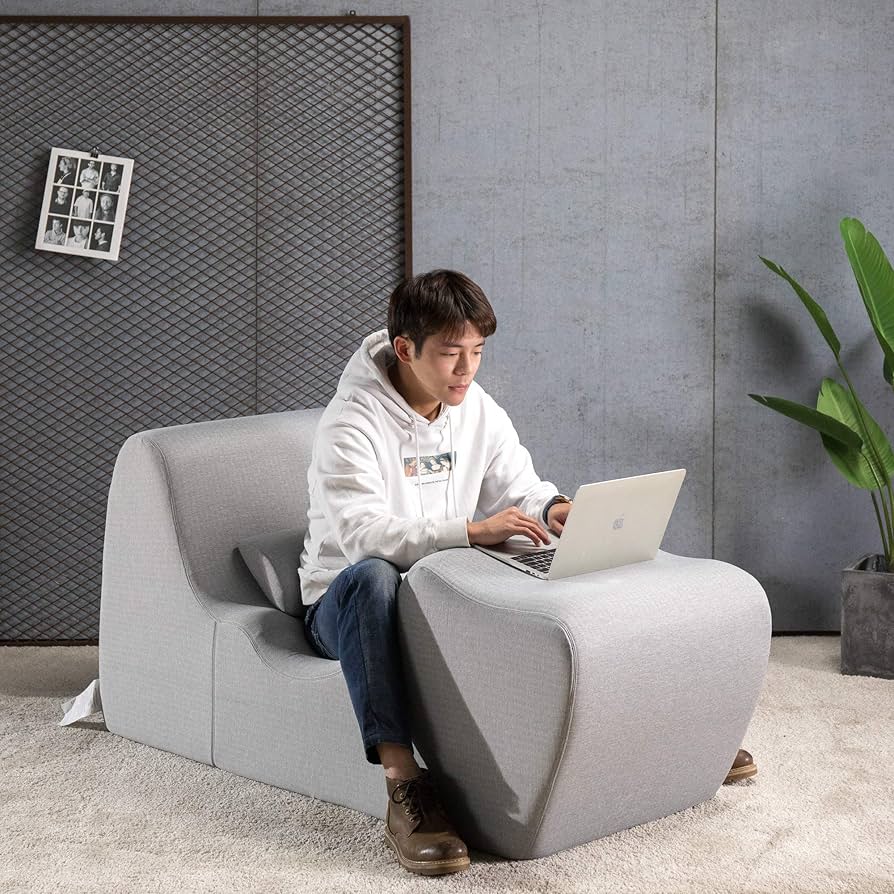 Amazon｜ZINUS ソファー チェア Zero Gravity ライトグレー ラウンジ