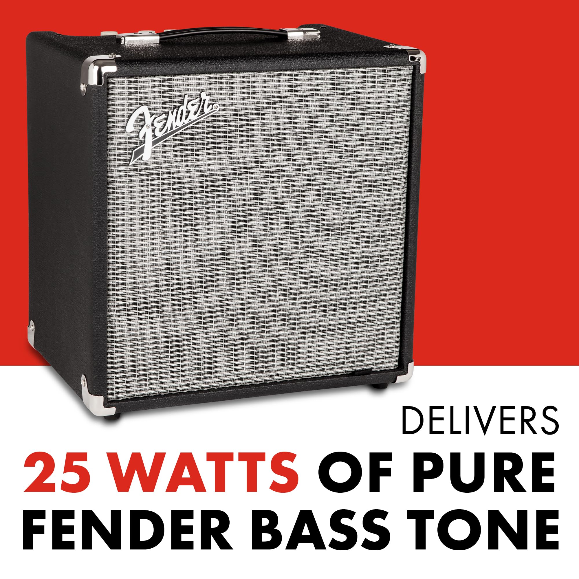 Amazon.com: Fender Rumble 25 V3 Bass Amplifier, Bass Combo Amp, 25