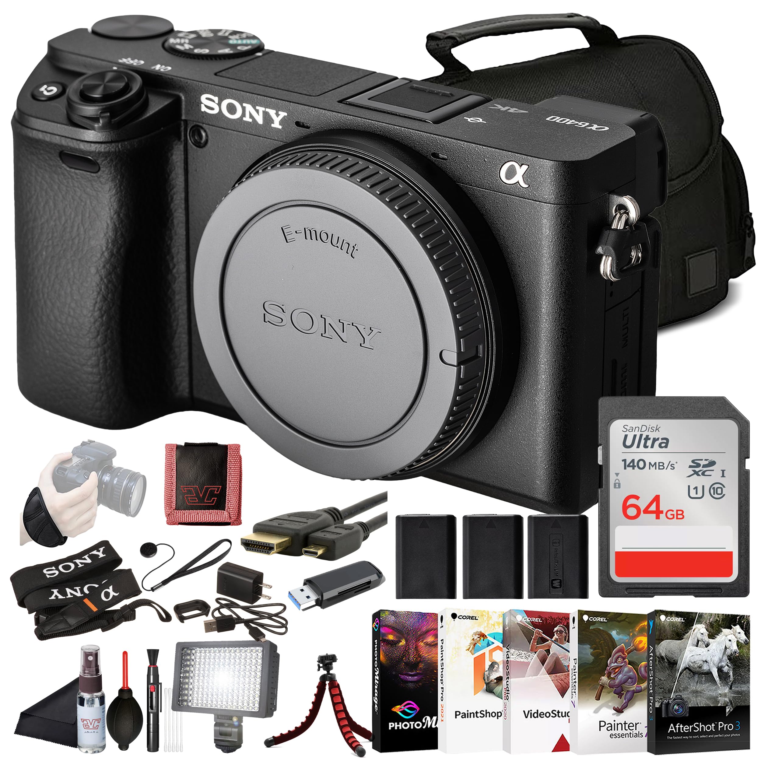 Amazon.com : Sony α6400 APS-C Mirrorless Camera (ILCE-6400/B