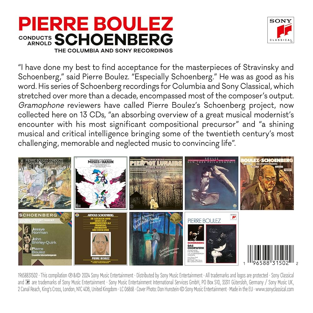 Shoenberg / Boulez - Pierre Boulez Conducts Arnold Schoenberg
