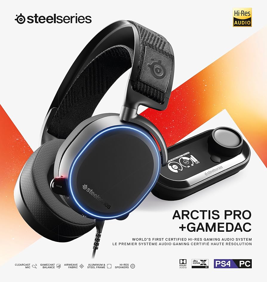 Amazon.com: SteelSeries Arctis Pro + GameDAC Wired Gaming Headset