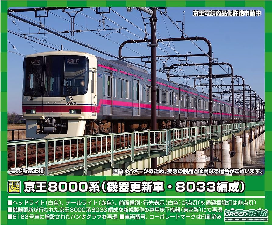 Amazon | グリーンマックス Nゲージ 京王8000系 機器更新車・8033編成